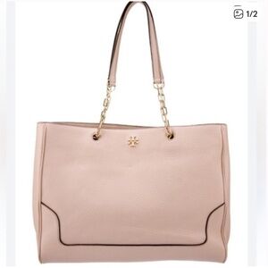 Tory Burch Blush Marsden Pebbled Leather Tote bag
